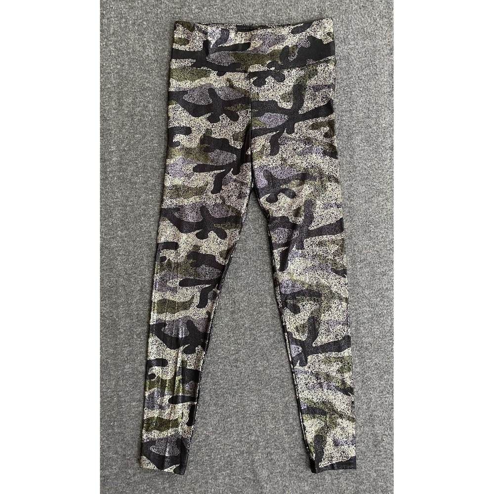 No Boundaries Women's Glittery Camo Leggings Multi Colored Size S-(3-5)